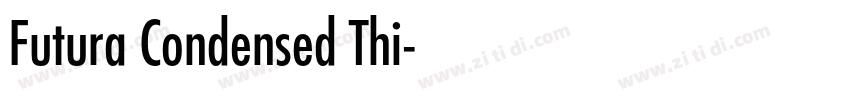 Futura Condensed Thi字体转换